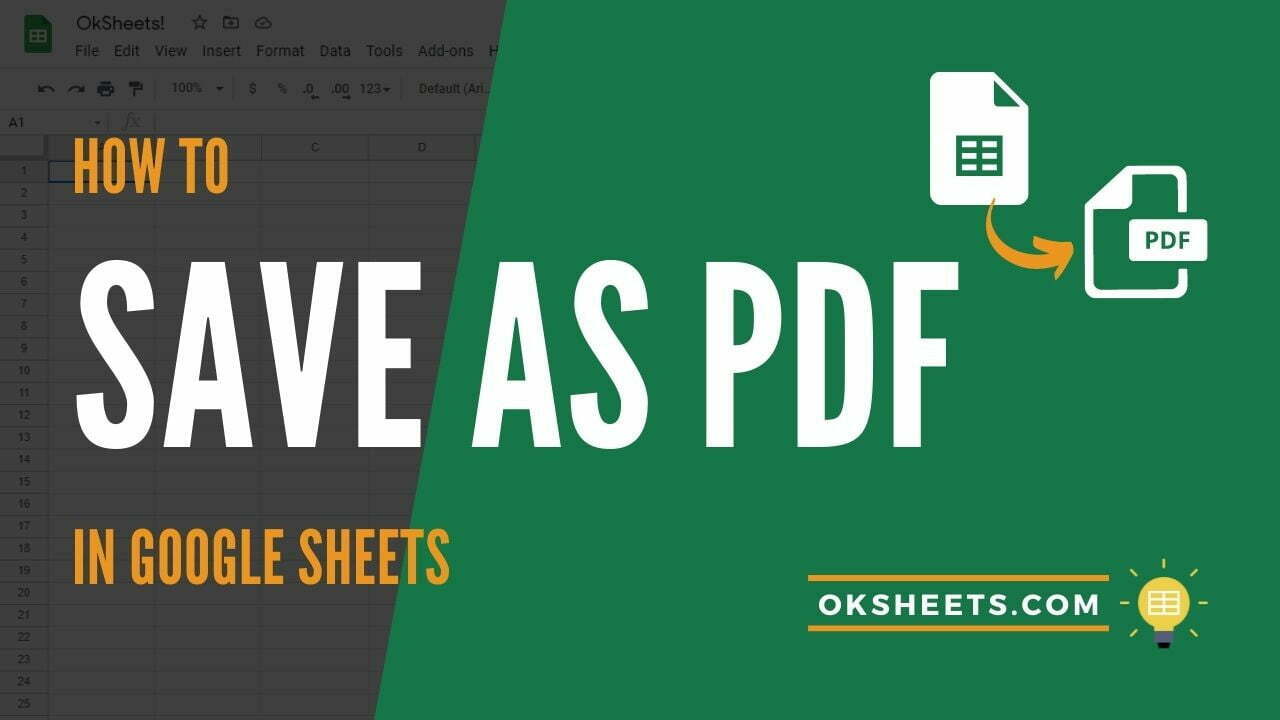 3 Ways to Save Google Sheets as PDF