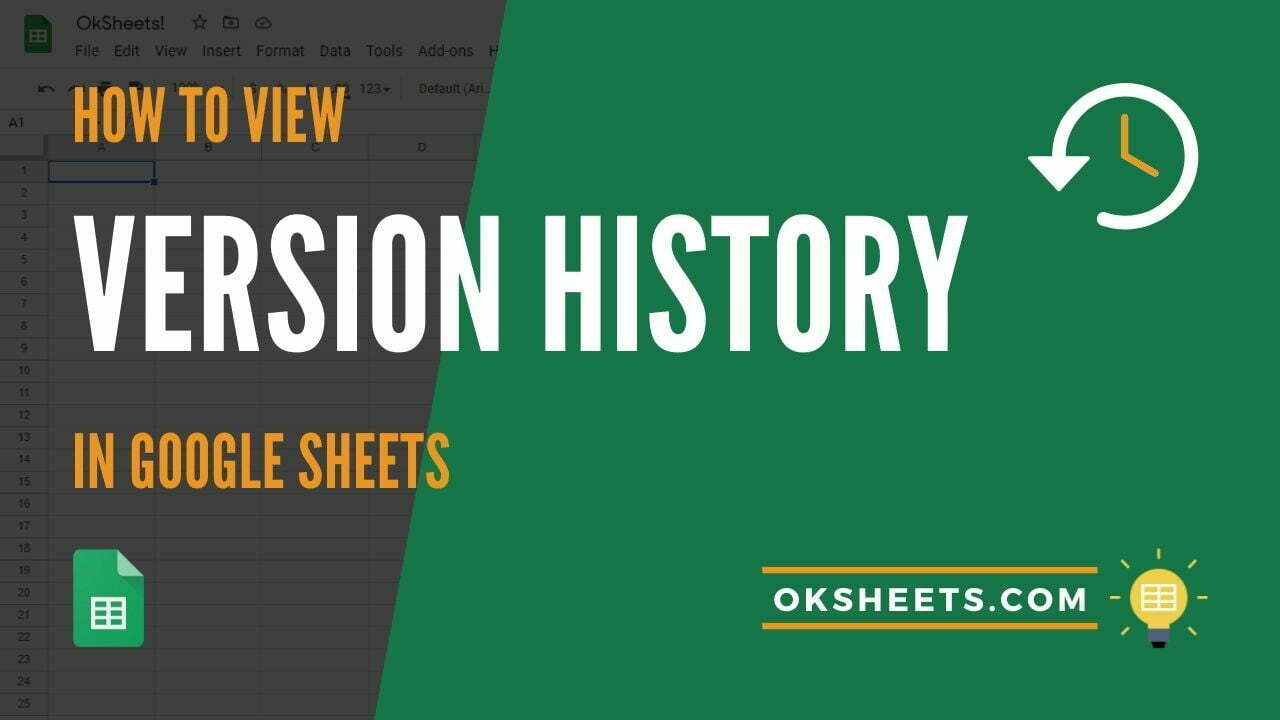 4 Ways to View Version History in Google Sheets